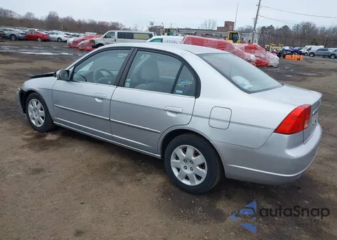 2002 Honda Civic Ex z USA, uszkodzony, nr VIN 2HGES26752H535809